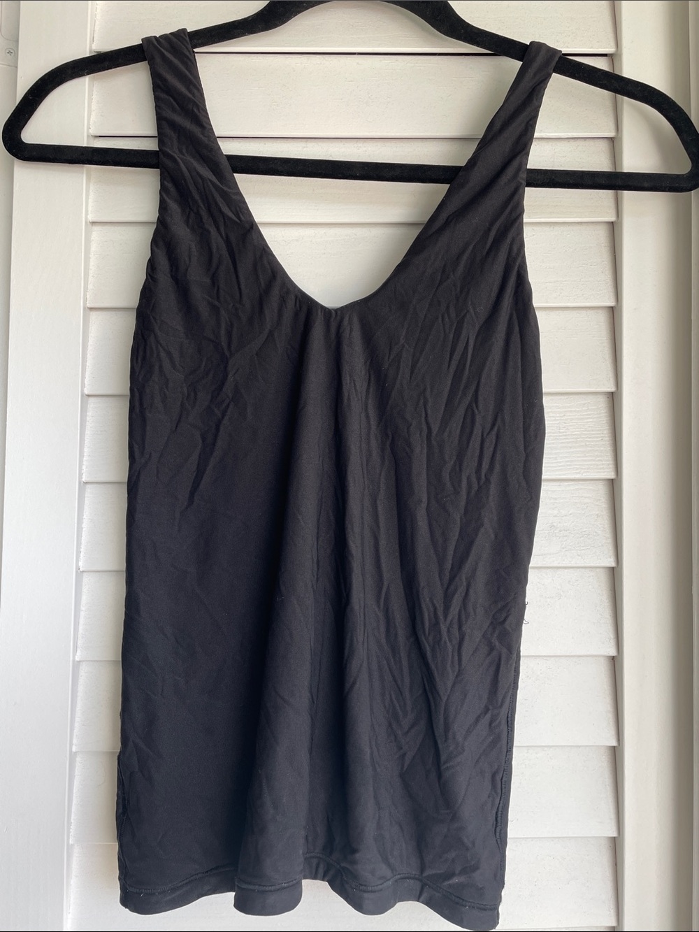 Aerie Smoothez Deep V Tank in Black